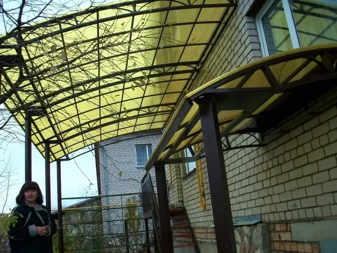 Металлическая дверь с декоративной вставкой. Пример 6
